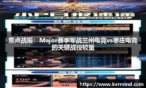 焦点战报：Major赛季军战兰州电竞vs枣庄电竞的关键战役较量